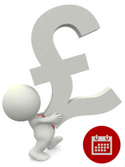 Man Holding Up a Large Pound Sign