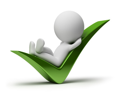 Man Relaxing on a Large Tick